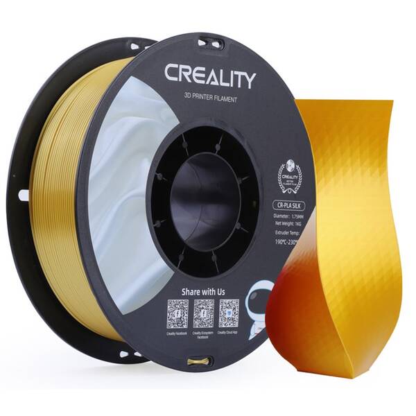 Tlačová struna (filament) Creality CR-Silk PLA 1kg zlatý

