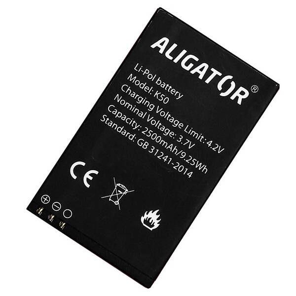 Batéria Aligator K50 eXtremo, Li-Pol, 2500 mAh 

