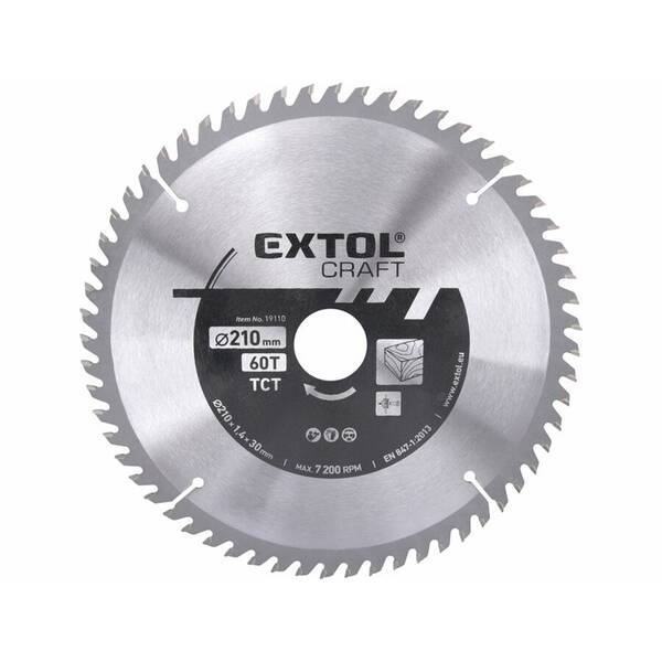 Pílový kotúč Extol Craft 19110 210x1,4x30mm, 60T 

