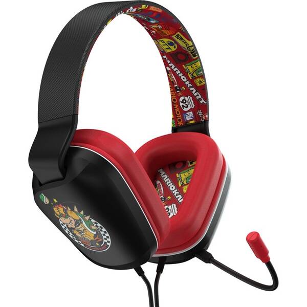 Headset PowerA Wired pre Nintendo Switch - Super Mario Kart Rivals čierny/červený

