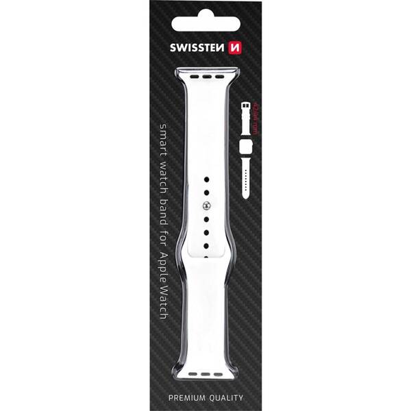 Remienok Swissten APPLE W S 42-44 WH 

