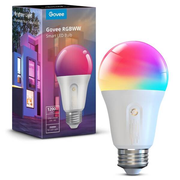 Inteligentná žiarovka Govee E27, RGBWW, 12W-85W, 1200lm, Long Life 

