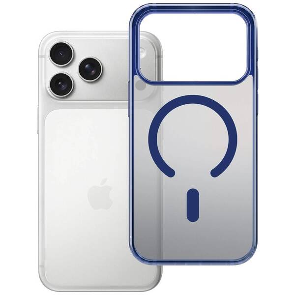 Kryt na mobil 3mk Frosty MagCase na Apple iPhone 17 Pro čierny/modrý

