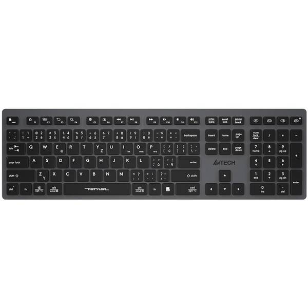 Klávesnica A4Tech FBX50C, CZ/SK layout sivá

