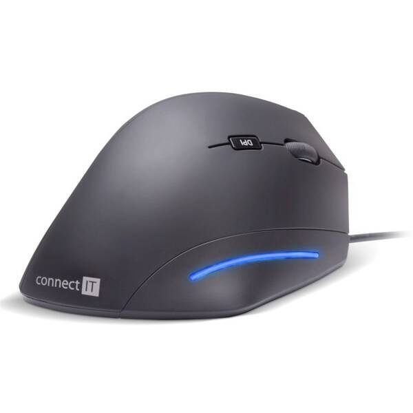 Myš Connect IT Vertical Ergonomic čierna

