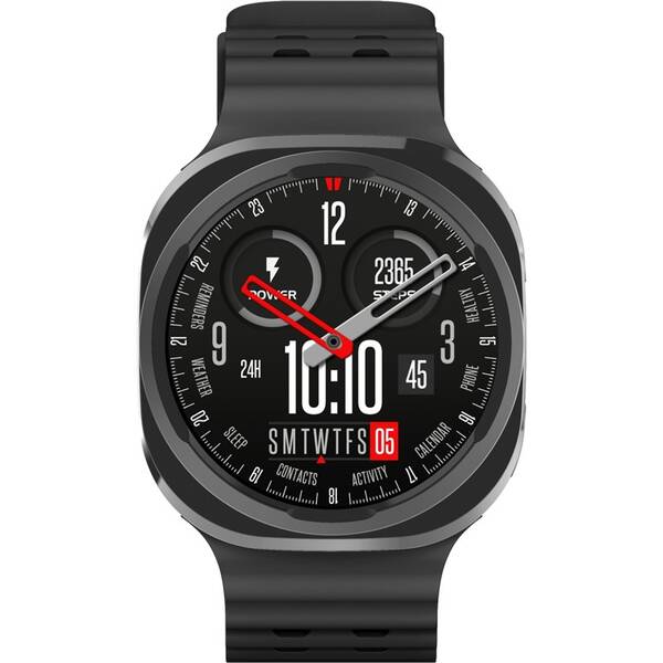 Inteligentné hodinky Carneo GTR Falcon HR+ čierne

