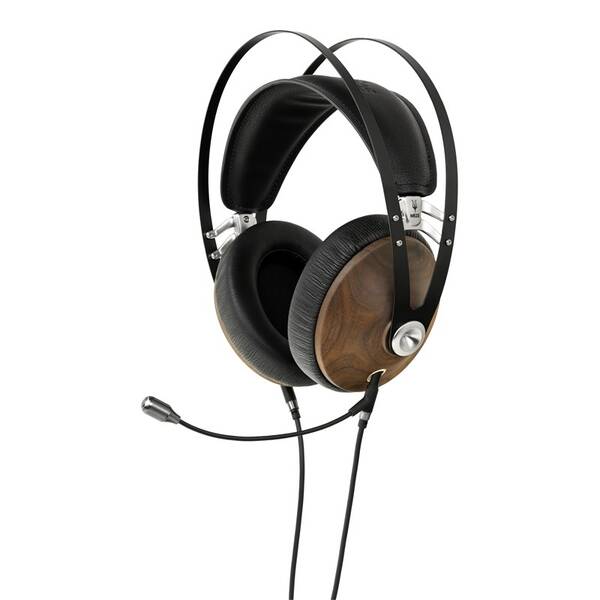 Slúchadlá Meze 99 Classics Walnut Silver Boom Mic Kit čierna/strieborná/drevená

