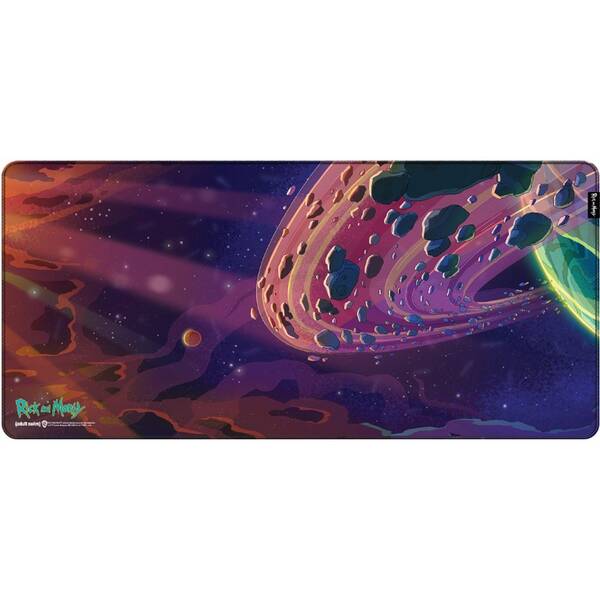 Podložka pod klávesnicu a myš FSH Rick and Morty Outer Space, XL fialová


