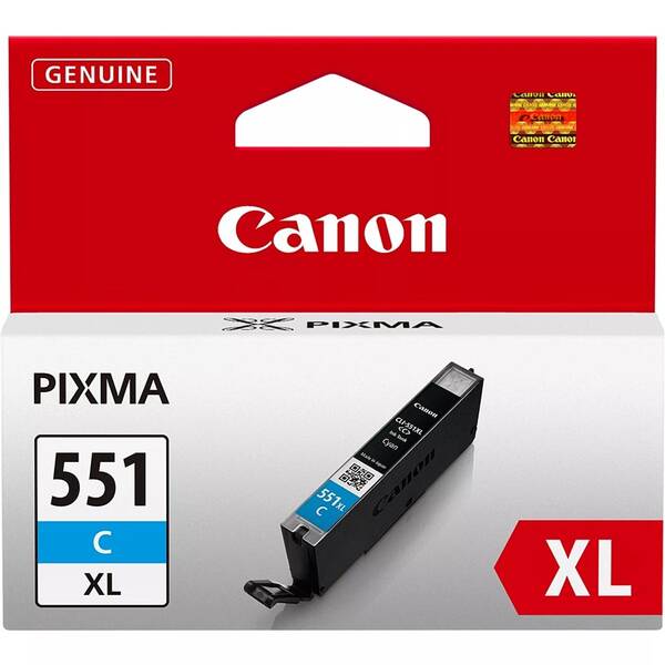 Cartridge Canon CLI-551XL C, 660 strán 

