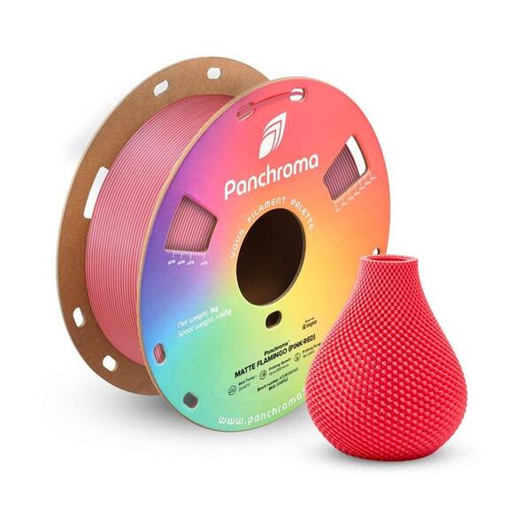 Tlačová struna (filament) Polymaker Panchroma PLA Dual Matte Flamingo červený/ružový

