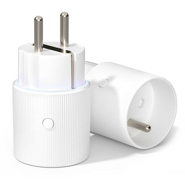 Inteligentná zásuvka IMMAX NEO SMART THIN (typ E), IP20, LED podsvietenie, RGB, Wi-Fi biela

