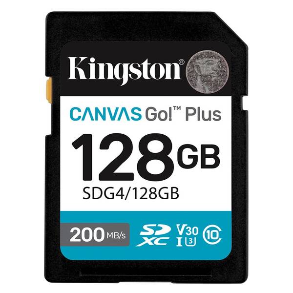 Pamäťová karta Kingston SDXC 128GB U3 UHS-I  (200R/160W) 

