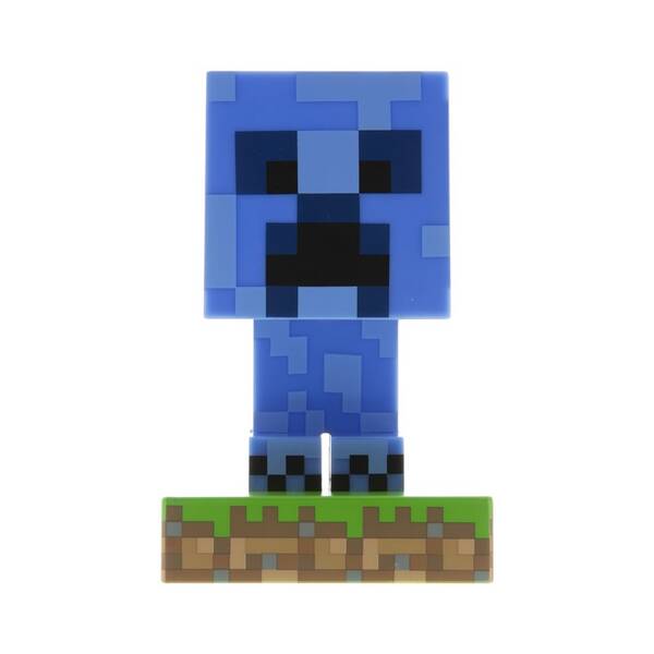 Dekoratívne LED Paladone Icon Light Minecraft - Creeper modré

