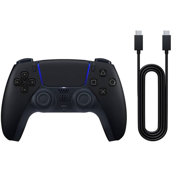 Bezdrôtový ovládač Sony DualSense pre PS5 + kábel USB pre PC čierny

