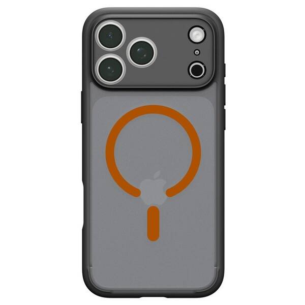 Kryt na mobil Spigen Ultra Hybrid MagSafe na Apple iPhone 18 Pro / 17 Pro čierny/oranžový


