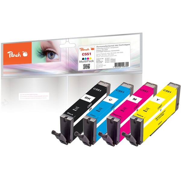 Cartridge Peach Canon CLI-551 MultiPack, 4x8,5ml - CMYK 

