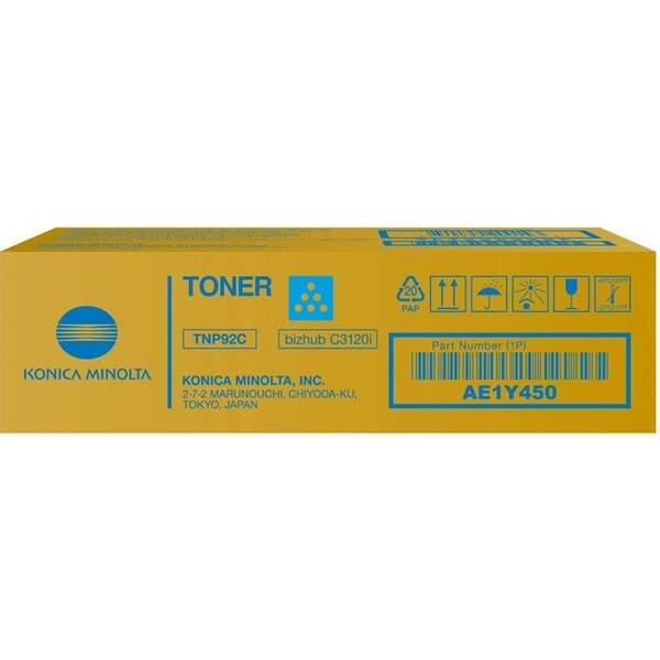 Toner Konica Minolta AE1Y450, TNP-92C, 4000str. modrý


