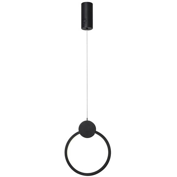 Závesné svietidlo IMMAX NEO LITE OVALE SMART 26cm 18W s podporou BEACON, Wi-Fi, TUYA čierne

