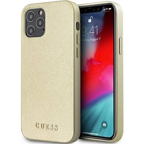 Kryt na mobil Guess na Apple iPhone 12 Pro Max zlatý

