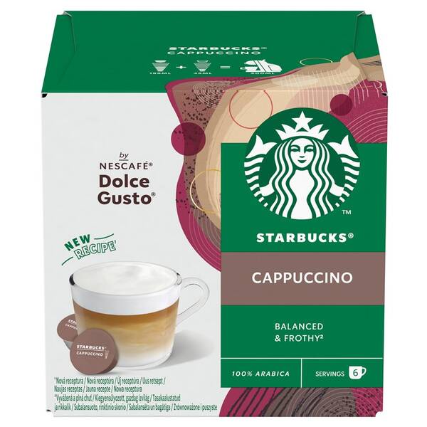 Kapsuly pre espressá Starbucks CAPPUCCINO (12 ks) 

