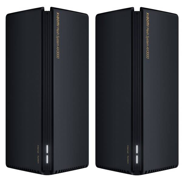 Kompletný Wi-Fi systém Xiaomi AX3000 (2-pack) čierny

