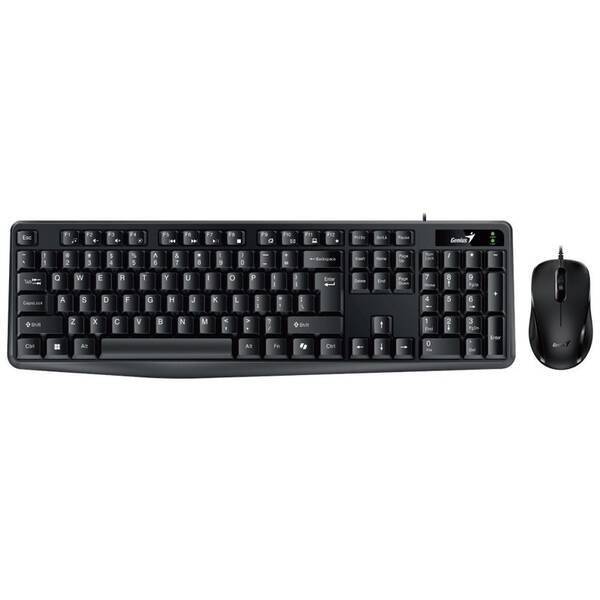 Klávesnica s myšou Genius KM-170, drôtový set, copilot, USB, CZ+SK layout čierna

