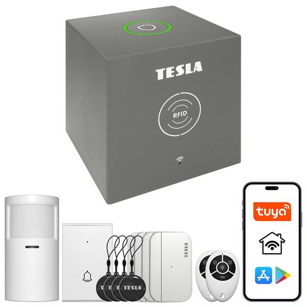 Kompletný set Tesla SecureQ i13, Wi-Fi sivá

