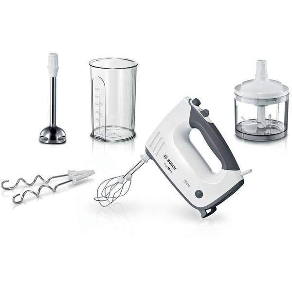Ručný šľahač Bosch MFQ37480 sivý/biely

