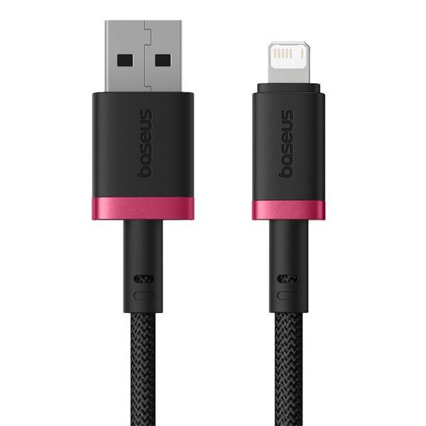 Kábel Baseus Dura USB/Lightning, 2.4A, 1m čierny/červený

