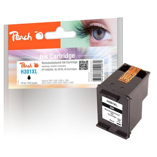 Cartridge Peach HP 301 XL, 515 strán čierna

