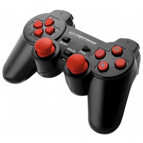 Gamepad Esperanza CORSAIR BLK čierny/červený

