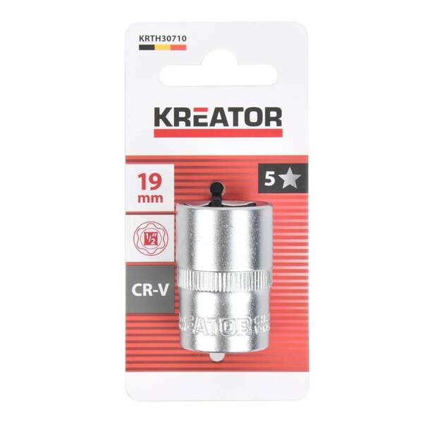 Nástrčná hlavica Kreator KRTH30710 1/2" 19mm 

