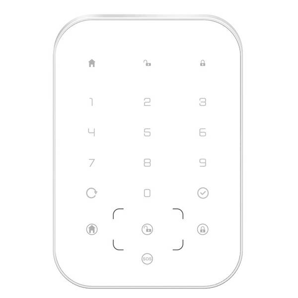 Klávesnice k alarmom iGET SECURITY MP13, s RFID čítačkou biela

