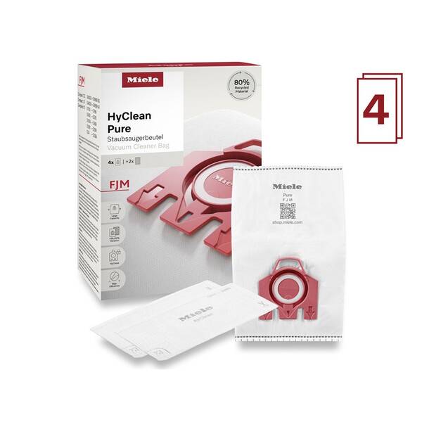 Vrecká pre vysávače Miele HyClean Pure FJM (4 ks) 

