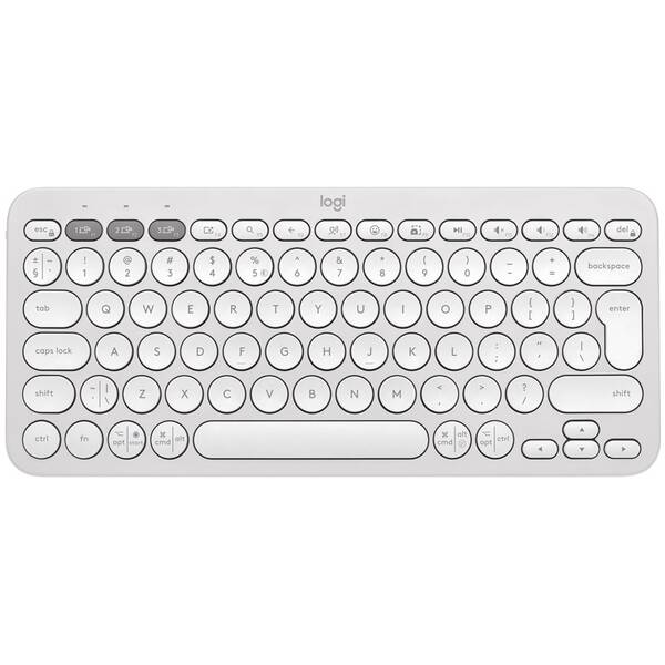 Klávesnica Logitech Pebble Keys 2 K380s, US INT'L biela

