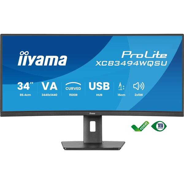 Monitor IIYAMA ProLite XCB3494WQSU-B1 čierny


