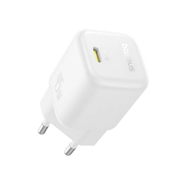 Nabíjačka do siete Baseus PicoGo GaN USB-C PD 45 W biela

