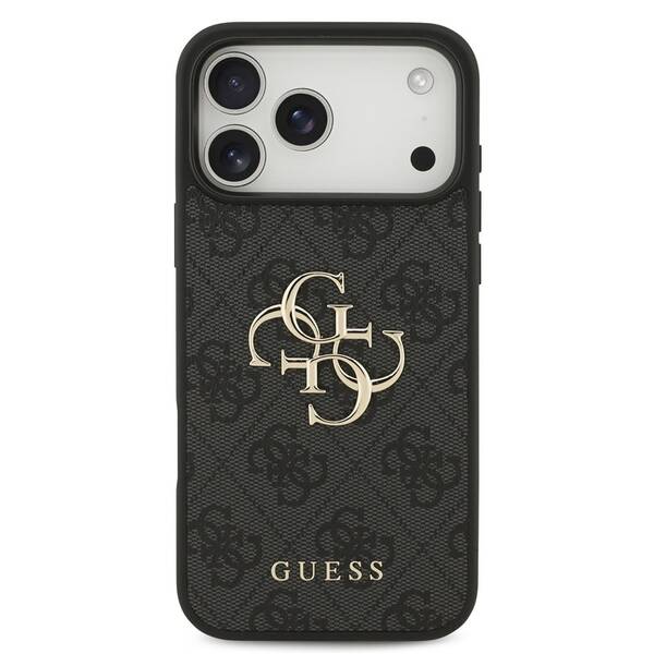 Kryt na mobil Guess 4G Metal Logo na Apple iPhone 18 Pro sivý

