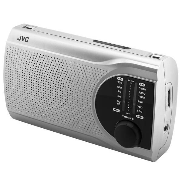 Rádioprijímač JVC RA-E321S strieborný

