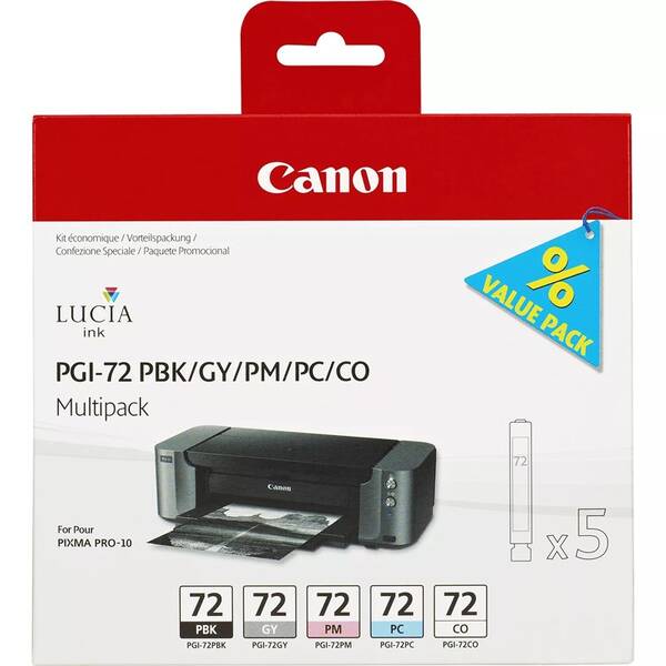 Cartridge Canon PGI-72, 1640 strán, CMYK 

