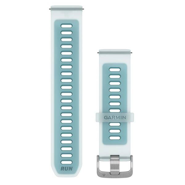 Remienok Garmin Quick Release (22 mm), strieborná pracka biely/tyrkysový


