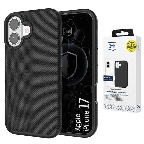 Kryt na mobil 3mk HARDY Shockproof MagCase na Apple iPhone 17 čierny

