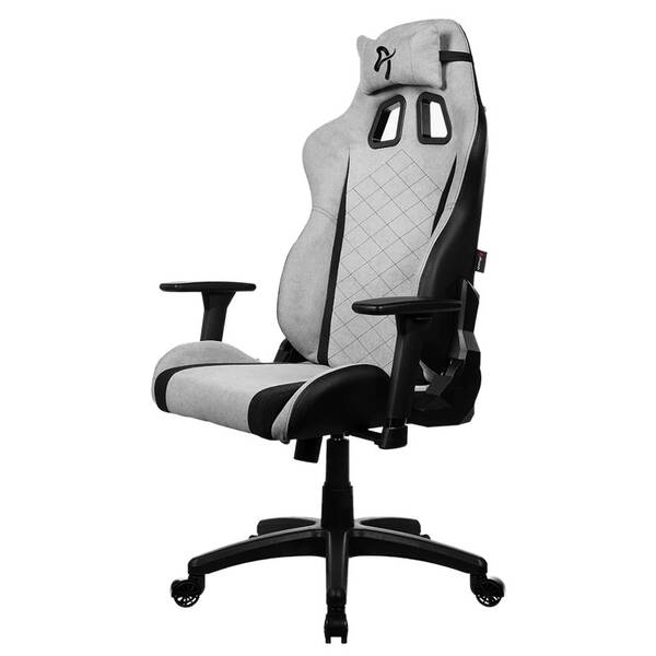 Herná stolička Arozzi Avanti Soft Fabric Light Grey sivá

