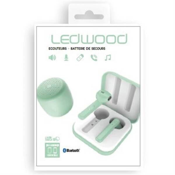 Prenosný reproduktor Ledwood M1011 zelené

