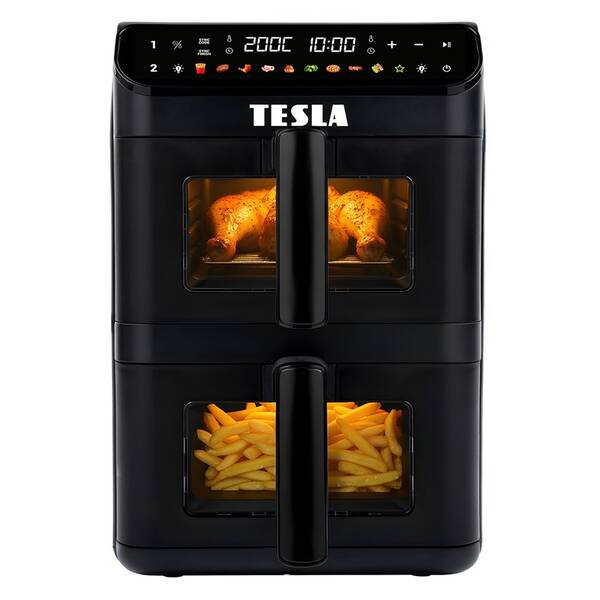 Fritéza teplovzdušná Tesla DualZone Q670 XXL čierna


