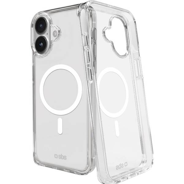 Kryt na mobil SBS Light Mag Case s podporou MagSafe na Apple iPhone 16 Plus priehľadný

