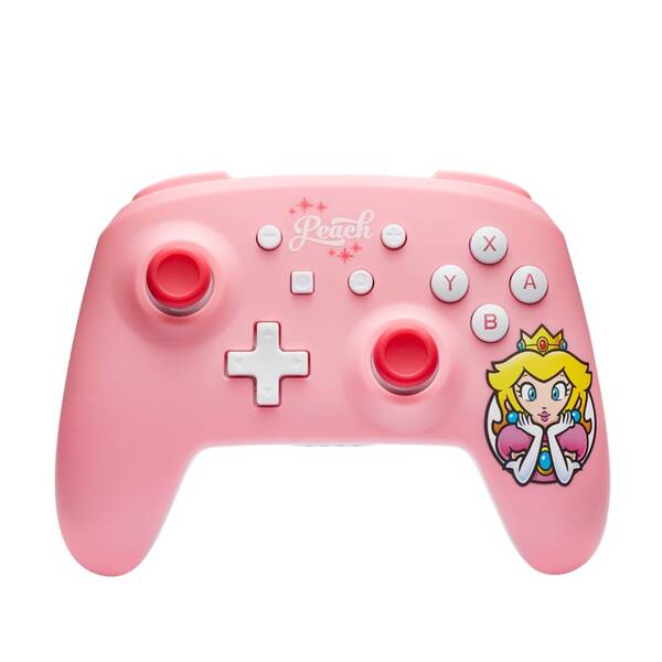Gamepad PowerA Wireless Controller na Nintendo Switch - Super Mario - Princess Peach ružový

