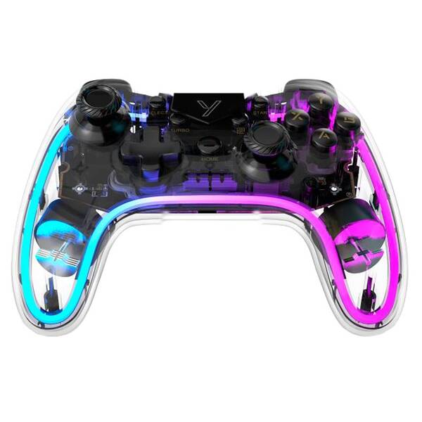 Gamepad YENKEE JOYPAD, PC, PS3/PS4, NS, Android, iOS priehľadný

