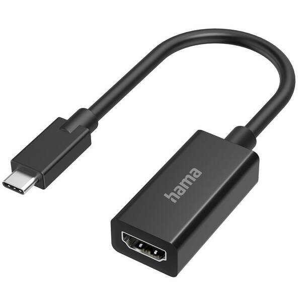 Redukcia Hama USB-C/HDMI, UHD/4K čierna


