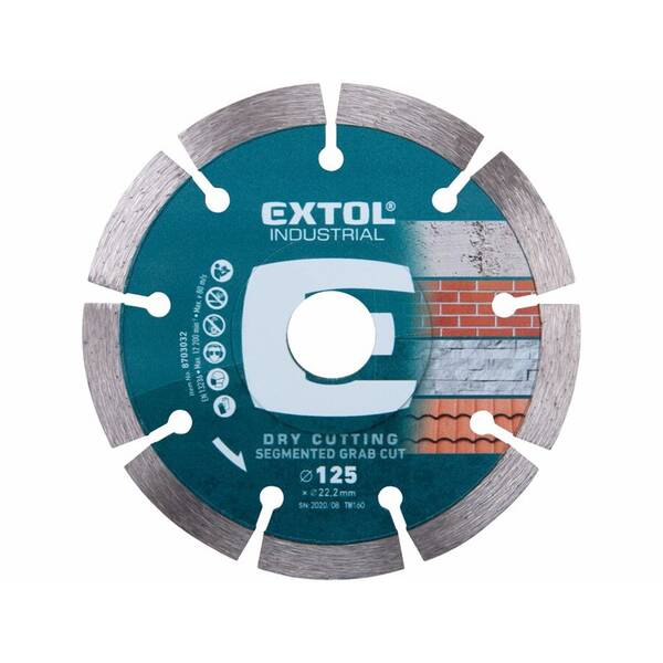 Kotúč diamantový EXTOL 8703032 125x22,2x2mm 


